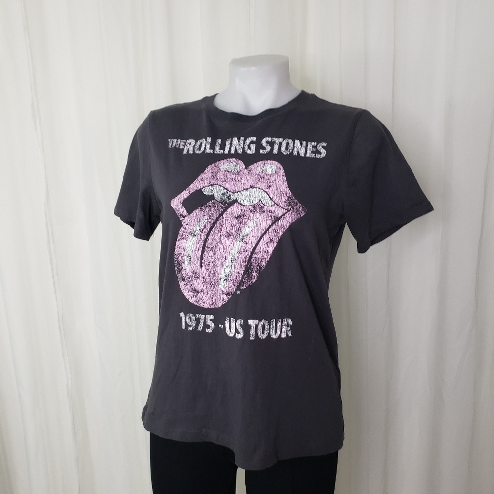 H&M Rolling Stones 1975 US Tour concert tee shirt size small